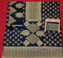 Aurobindo Block Print (Three-Piece)