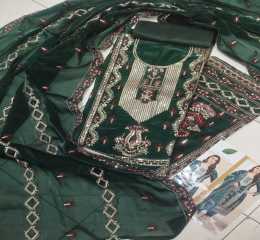 Vipul Jimmy Choo Silk Embroidered Party Dress
